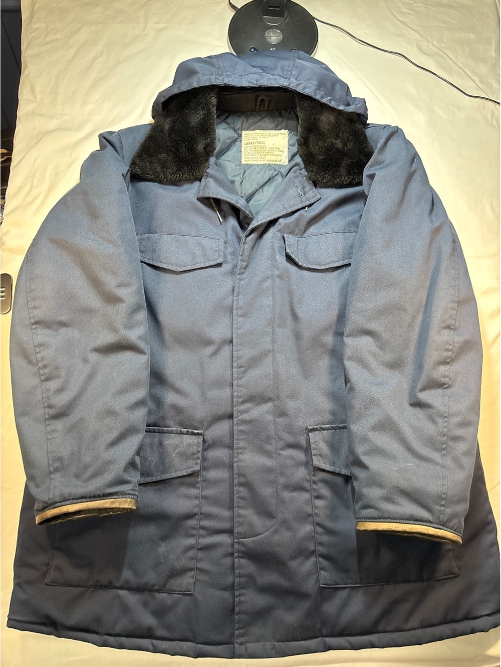 Vintage 80’s Canadian Army Cold Weather Jacket Angelica Fur Collar